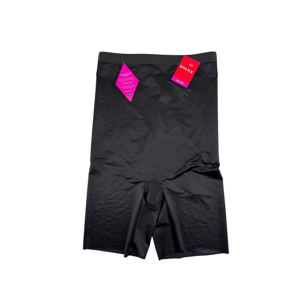 Spanx Thinstincts 2.0 High Waist Mid Thigh Short Very Black Medium 10233R New